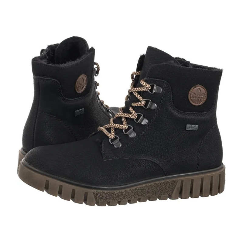Rieker Czarne Y3433-00 Black (RI316-a) kingad