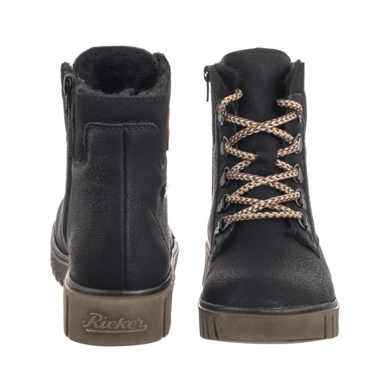 Rieker Czarne Y3433-00 Black (RI316-a) kingad
