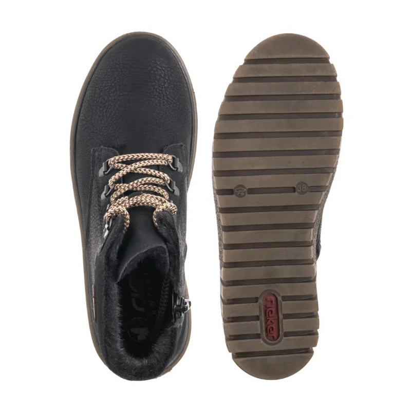 Rieker Czarne Y3433-00 Black (RI316-a) kingad