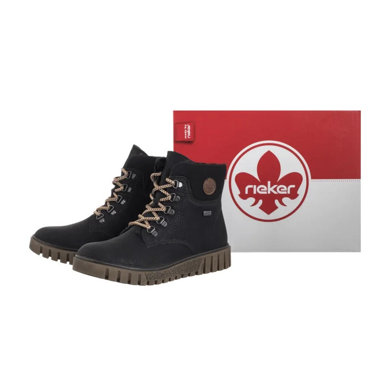 Rieker Czarne Y3433-00 Black (RI316-a) kingad