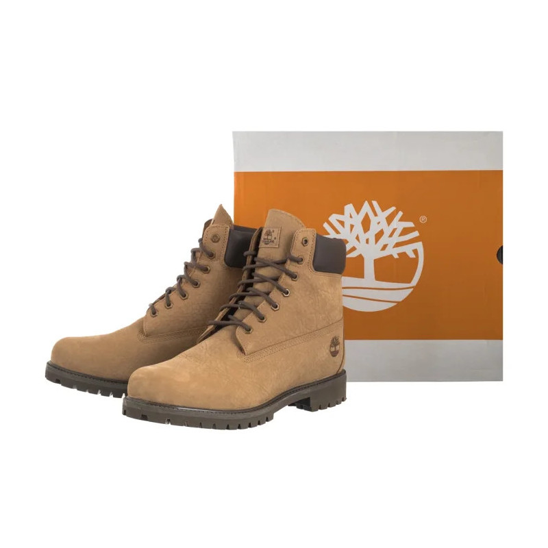 Timberland Premium 6 In Lace Waterproof MD Beige Nubuck W Dk 0A6G1R AFH (TI155-a) saapad