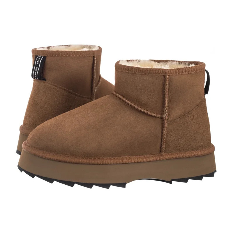 EMU Australia Sharky Micro Flatform Chestnut/Black W13304 (EM551-a) kingad