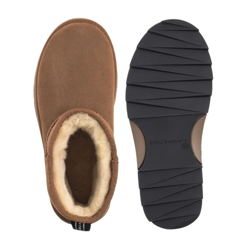 EMU Australia Sharky Micro Flatform Chestnut/Black W13304 (EM551-a) kingad