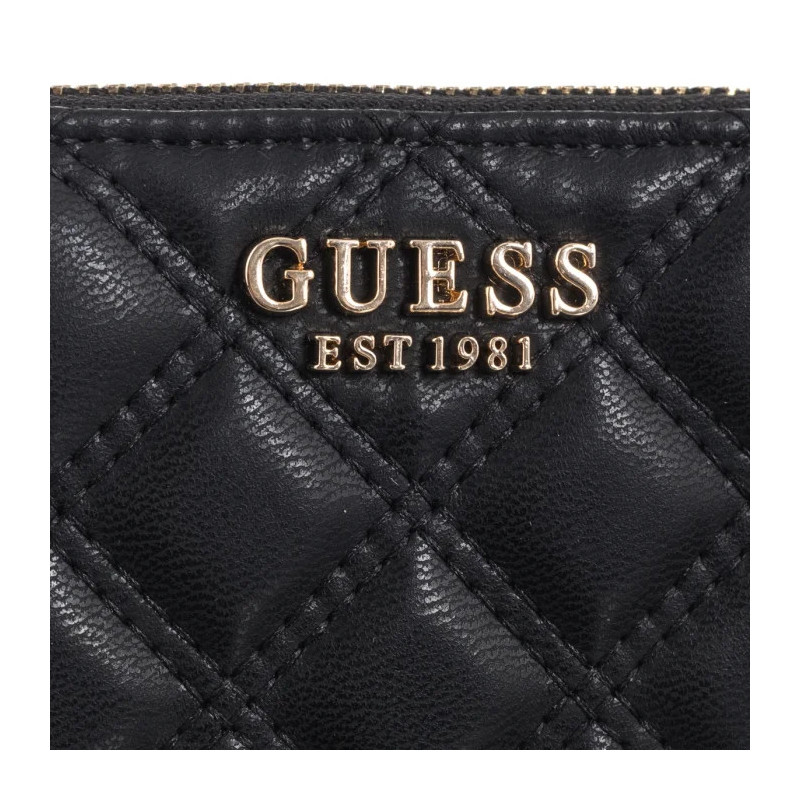 Guess Giully II Slg Small Zip Around SWQG96 73137 Black  (GU804-a) käekott