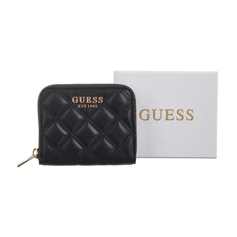 Guess Giully II Slg Small Zip Around SWQG96 73137 Black  (GU804-a) käekott