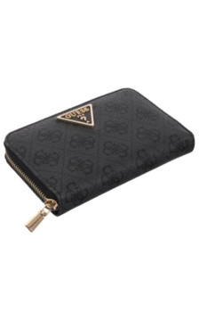 Guess Laurel II Slg Med Zip Around SWSG74 59140 Coal Logo (GU810-a) käekott