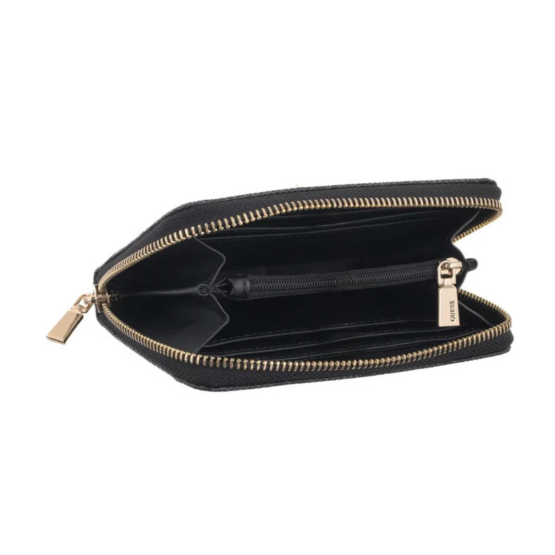 Guess Laurel II Slg Med Zip Around SWSG74 59140 Coal Logo (GU810-a) käekott