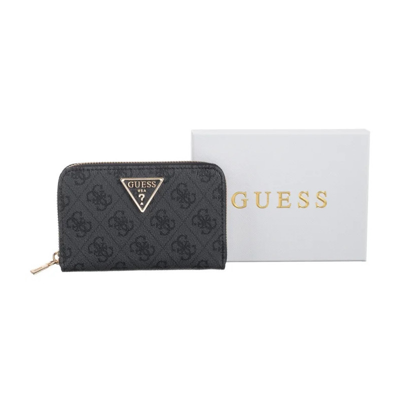 Guess Laurel II Slg Med Zip Around SWSG74 59140 Coal Logo (GU810-a) käekott