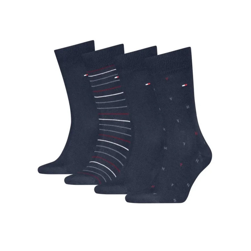 Tommy Hilfiger TH Men Sock 4P Tin Giftbox Navy 701235375 001 804 (TH1412-a) sokid