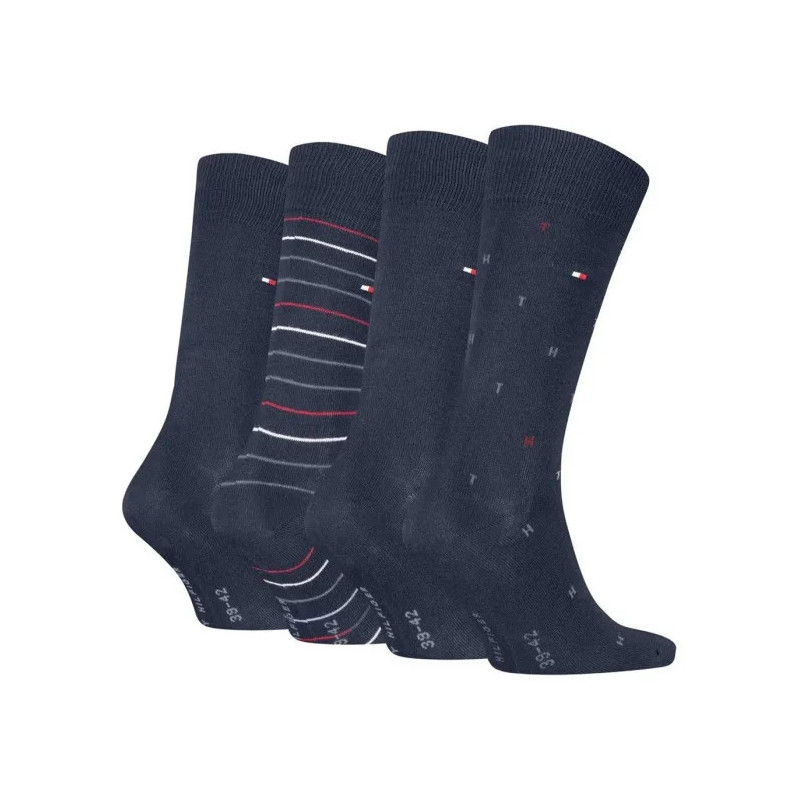 Tommy Hilfiger TH Men Sock 4P Tin Giftbox Navy 701235375 001 804 (TH1412-a) sokid