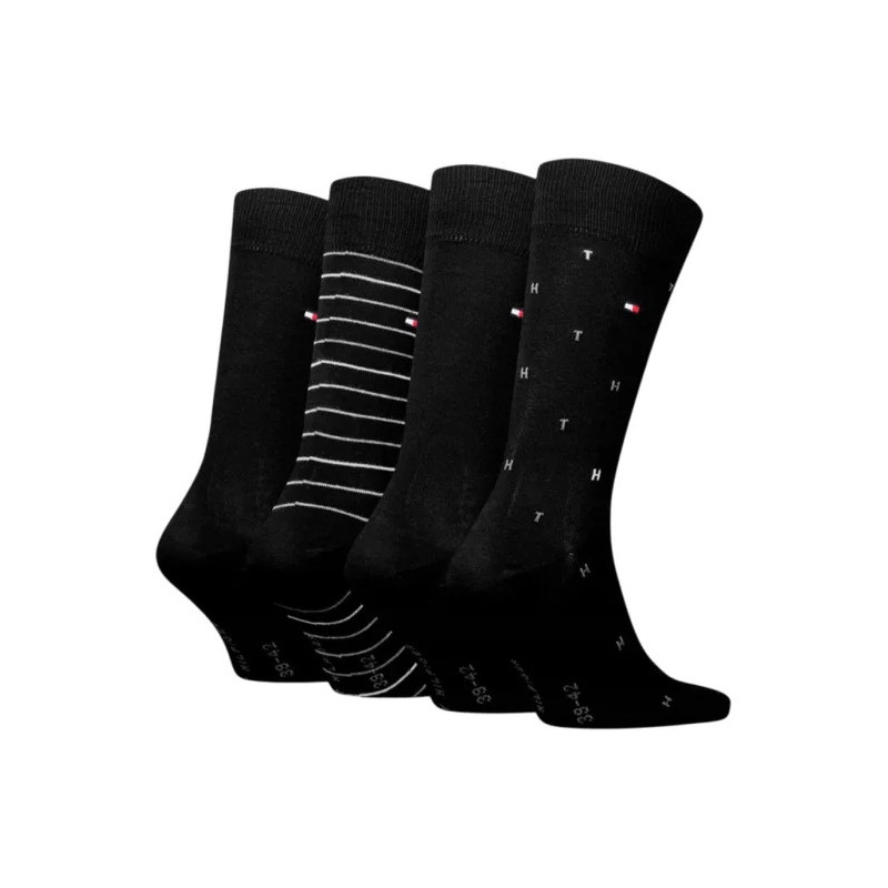 Tommy Hilfiger TH Men Sock 4P Tin Giftbox Black 701235375 002 804 (TH1412-b) sokid