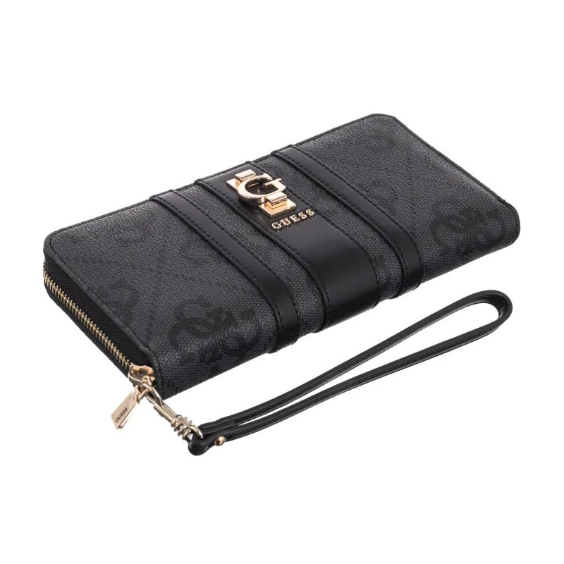 Guess Erenia Slg Large Zip Around SWSO78 38146 Coal Logo  (GU814-a) käekott