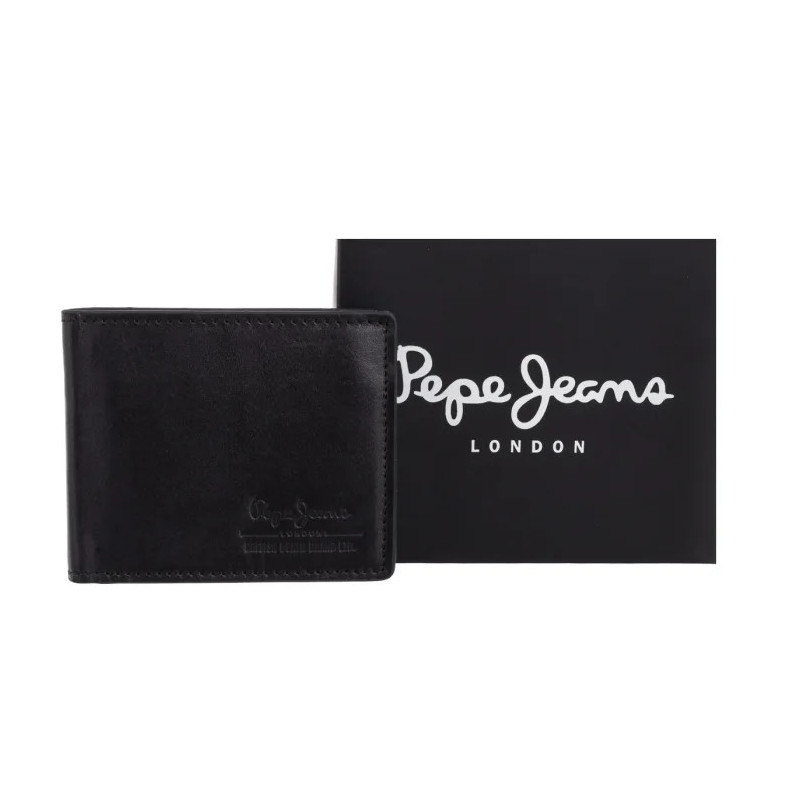 Pepe Jeans Tate Wallet Black PM070387 999 (PE91-a) käekott
