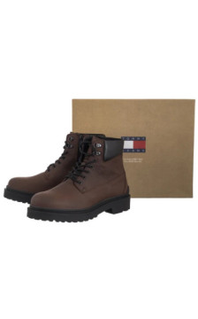 Tommy Hilfiger Tjm Lace Up Boot Leather Legacy Brown EM0EM01629 GV0 (TH1415-a) saapad