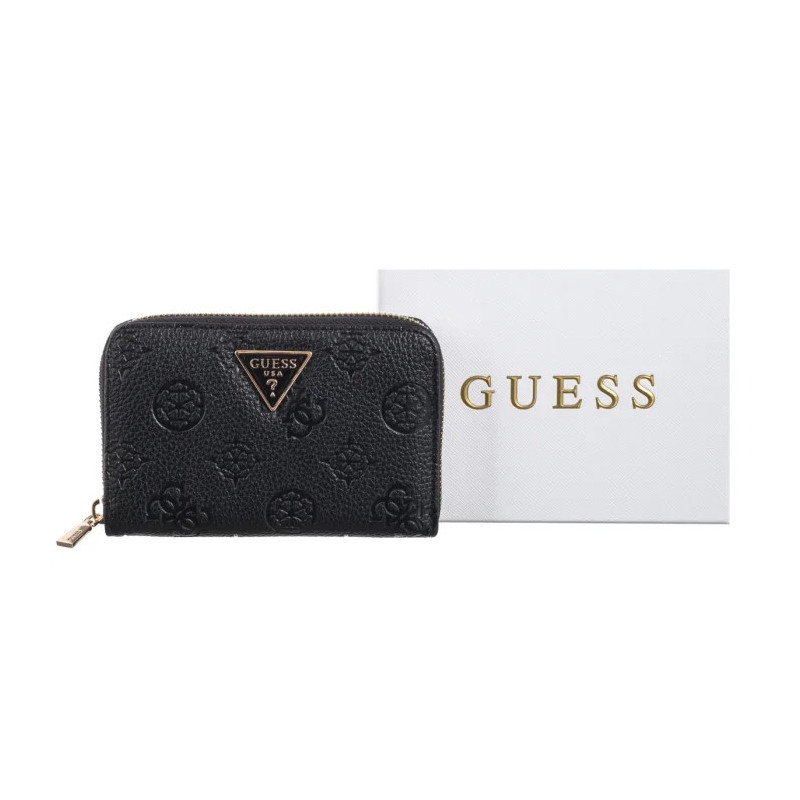 Guess Cresidia II Slg Medium Zip Around SWPD98 88140 Black Logo (GU786-b) käekott