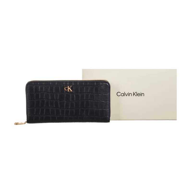 Calvin Klein CK Croc Long Zip Around Black LV04F1096G UB1 (CK705-a) käekott