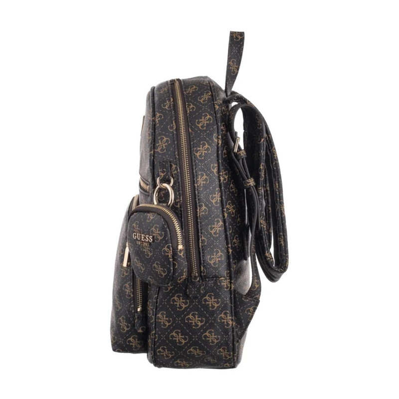 Guess Power Play II Lrg Tech Bckpck HWQG71 24350 Brown Logo (GU825-a) seljakott