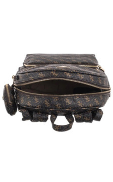 Guess Power Play II Lrg Tech Bckpck HWQG71 24350 Brown Logo (GU825-a) seljakott