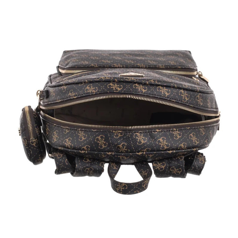 Guess Power Play II Lrg Tech Bckpck HWQG71 24350 Brown Logo (GU825-a) seljakott