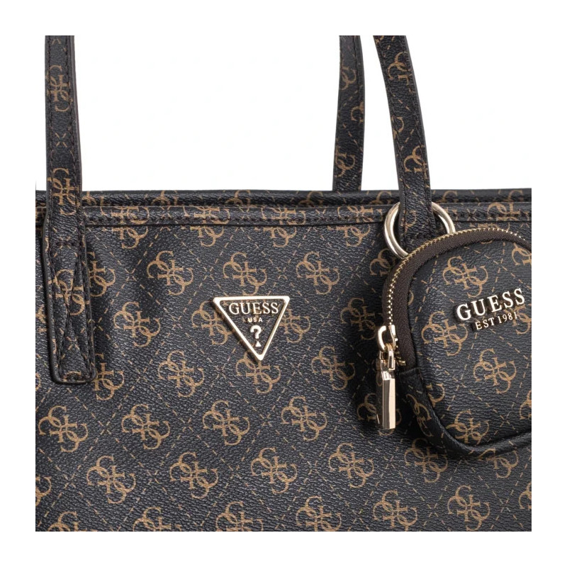 Guess Power Play II Large Tech Tote HWQG71 24240 Brown Logo (GU829-a) käekott