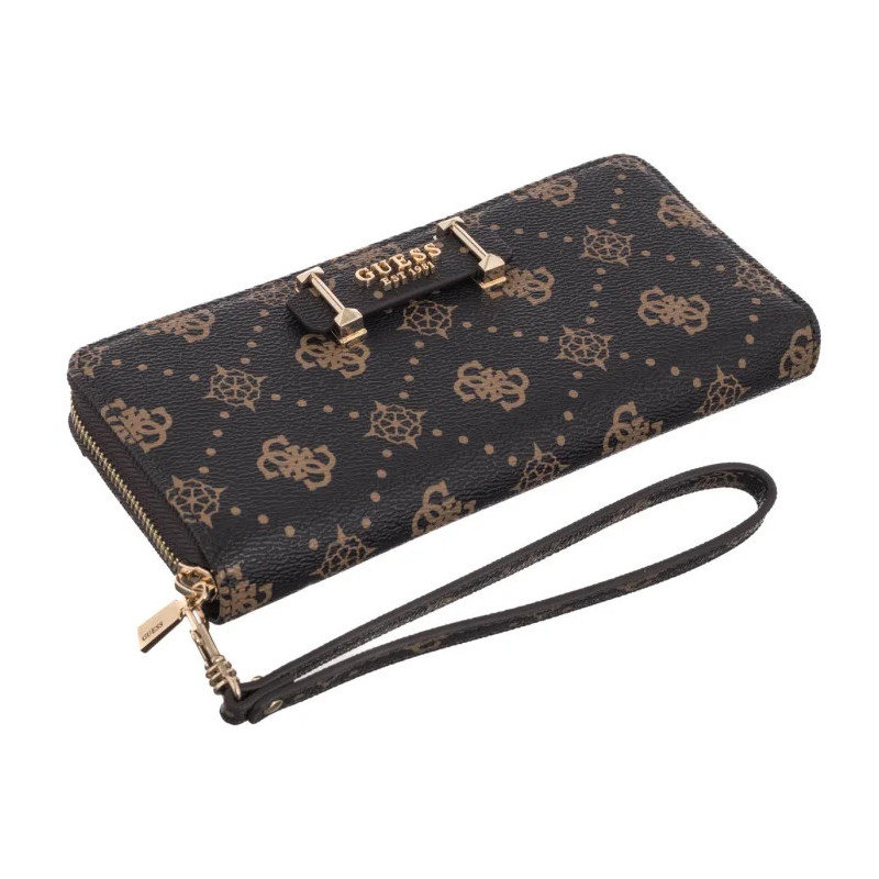 Guess Silia Slg Large Zip Around SWGP98 90146 Espresso Logo (GU836-a) käekott