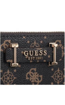 Guess Silia Slg Medium Zip Around SWGP98 90140 Espresso Logo (GU837-a) käekott