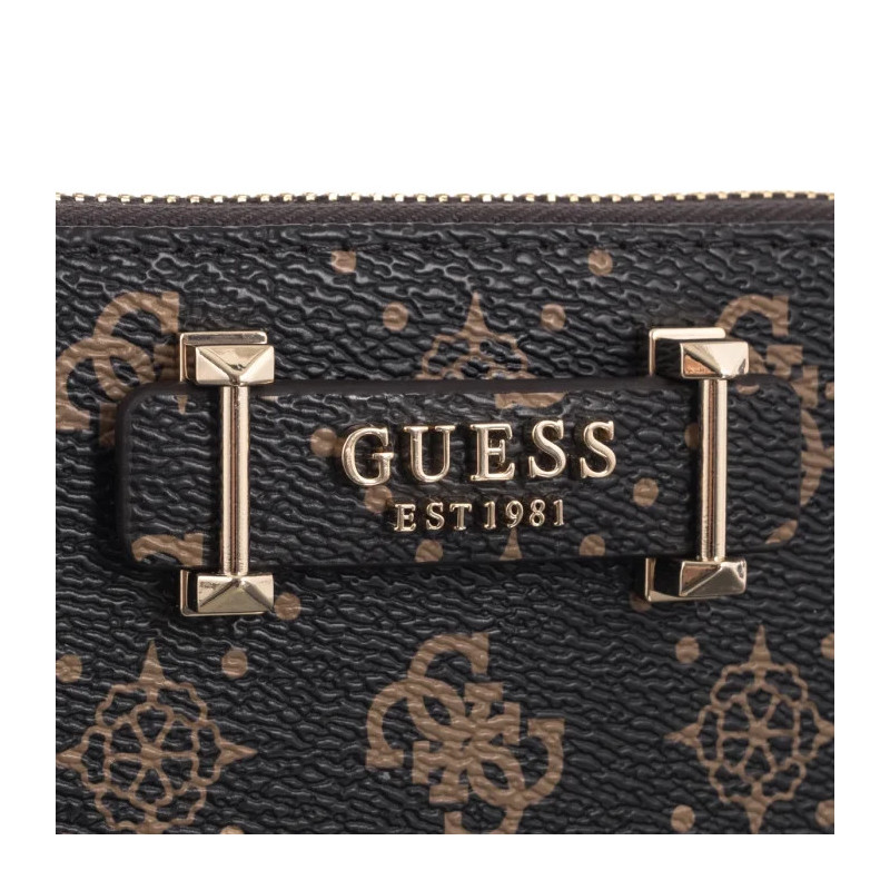 Guess Silia Slg Medium Zip Around SWGP98 90140 Espresso Logo (GU837-a) käekott