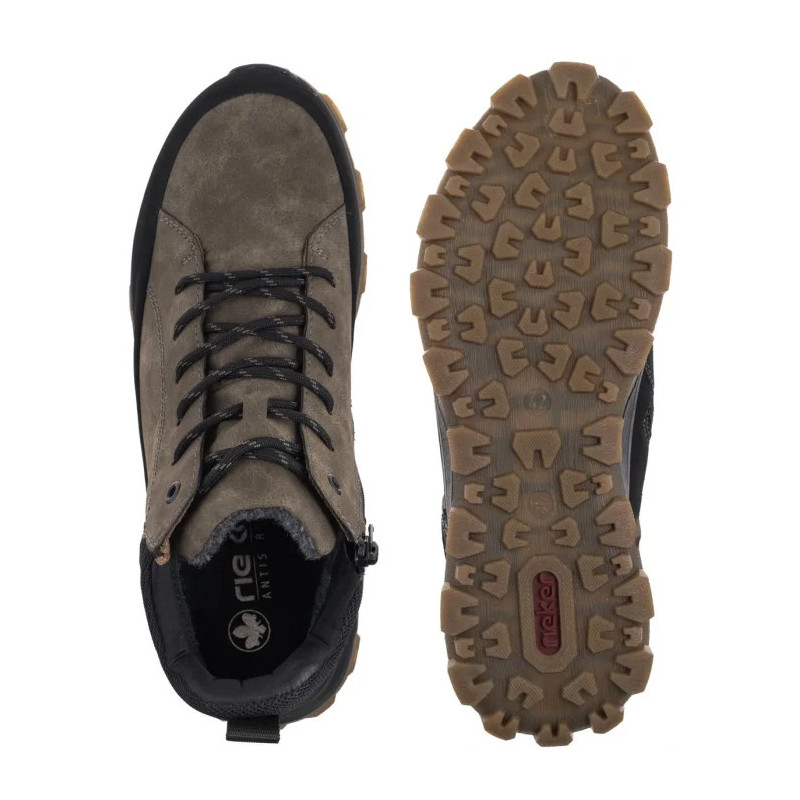 Rieker Brązowe 35508-25 Brown Combination (RI338-a) kingad