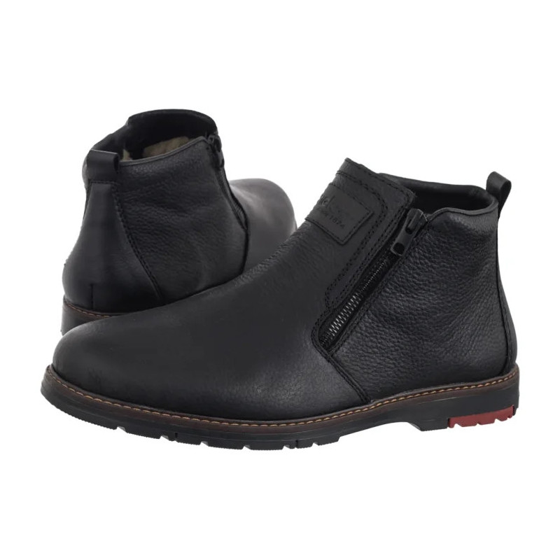 Rieker Czarne 10553-00 Black (RI339-a) saapad