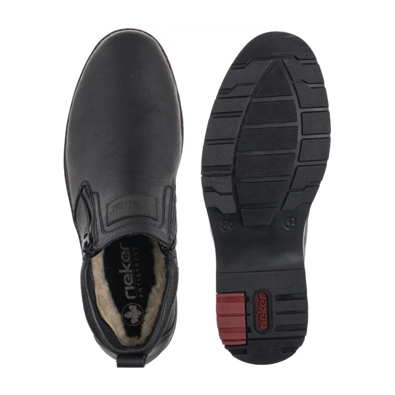 Rieker Czarne 10553-00 Black (RI339-a) saapad