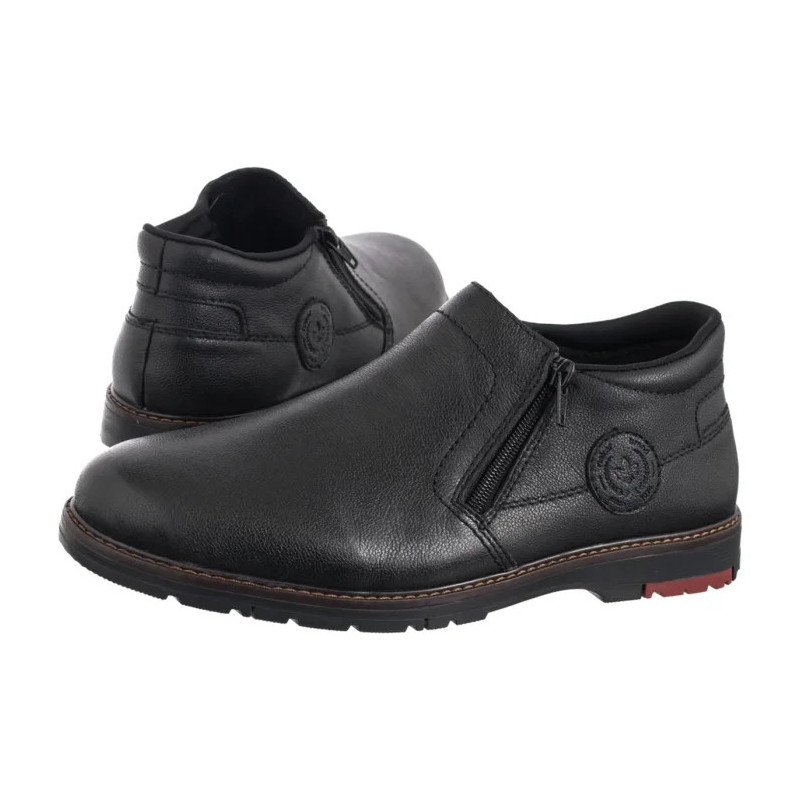 Rieker Czarne 10550-00 Black (RI340-a) saapad