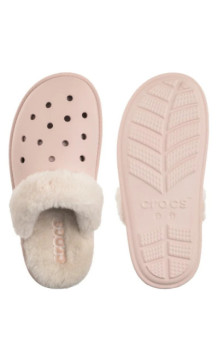 Crocs Classic Fuzz Scuff Quartz 212143-6UR (CR403-a) Naiste kingad/klappide klapid