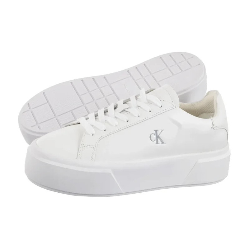 Calvin Klein Flatform Lace Up Lth Mg Triple Bright White YW0YW01928 0K4 (CK710-a) kingad