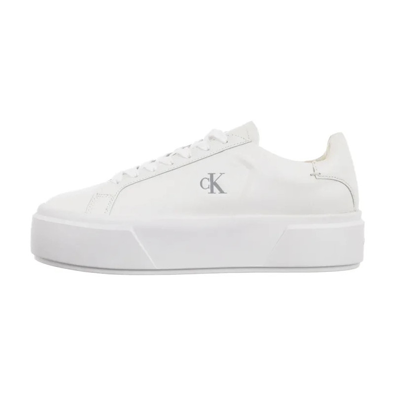 Calvin Klein Flatform Lace Up Lth Mg Triple Bright White YW0YW01928 0K4 (CK710-a) kingad