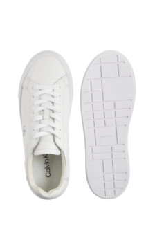 Calvin Klein Flatform Lace Up Lth Mg Triple Bright White YW0YW01928 0K4 (CK710-a) kingad