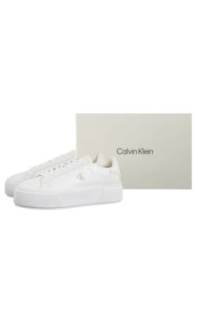 Calvin Klein Flatform Lace Up Lth Mg Triple Bright White YW0YW01928 0K4 (CK710-a) kingad