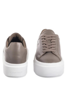 Calvin Klein Flatform Lace Up Lth Mg Desert Taupe/Bright White YW0YW01928 PBO (CK710-b) kingad