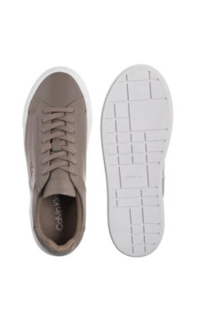 Calvin Klein Flatform Lace Up Lth Mg Desert Taupe/Bright White YW0YW01928 PBO (CK710-b) kingad