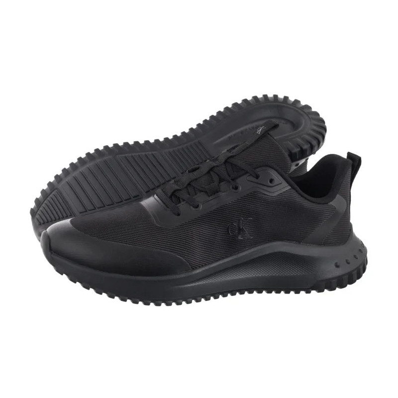 Calvin Klein Eva Runner Lace Up Mat Mix Triple Black YM0YM01442 0GJ (CK707-a) spordijalatsid