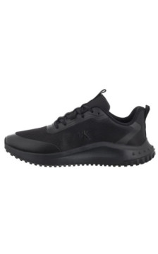 Calvin Klein Eva Runner Lace Up Mat Mix Triple Black YM0YM01442 0GJ (CK707-a) spordijalatsid