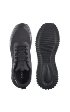 Calvin Klein Eva Runner Lace Up Mat Mix Triple Black YM0YM01442 0GJ (CK707-a) spordijalatsid