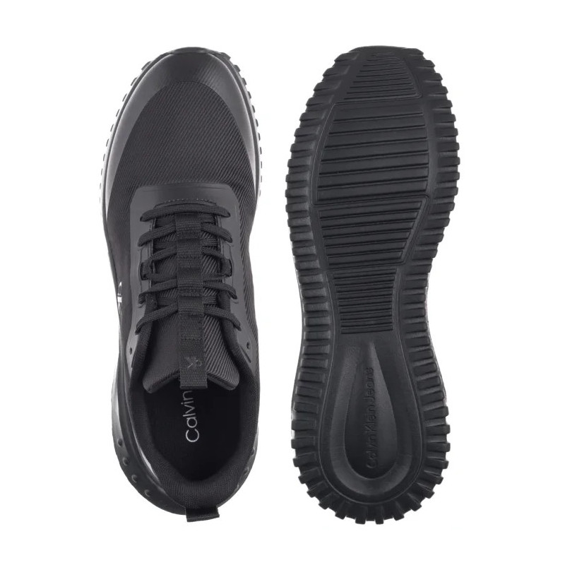 Calvin Klein Eva Runner Lace Up Mat Mix Triple Black YM0YM01442 0GJ (CK707-a) spordijalatsid