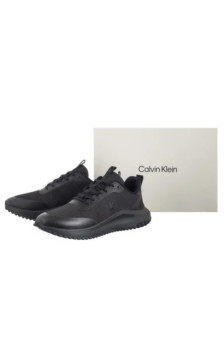 Calvin Klein Eva Runner Lace Up Mat Mix Triple Black YM0YM01442 0GJ (CK707-a) spordijalatsid
