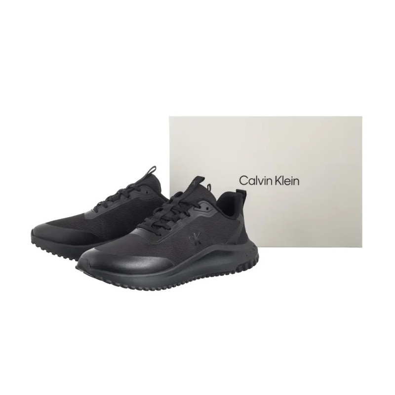Calvin Klein Eva Runner Lace Up Mat Mix Triple Black YM0YM01442 0GJ (CK707-a) spordijalatsid