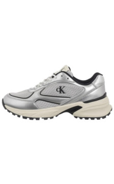 Calvin Klein Hike Runner Laceup Mesh Mix Met Silver/Black/Marshmallow YM0YM01402 0IX (CK708-a) spordijalatsid
