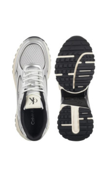 Calvin Klein Hike Runner Laceup Mesh Mix Met Silver/Black/Marshmallow YM0YM01402 0IX (CK708-a) spordijalatsid