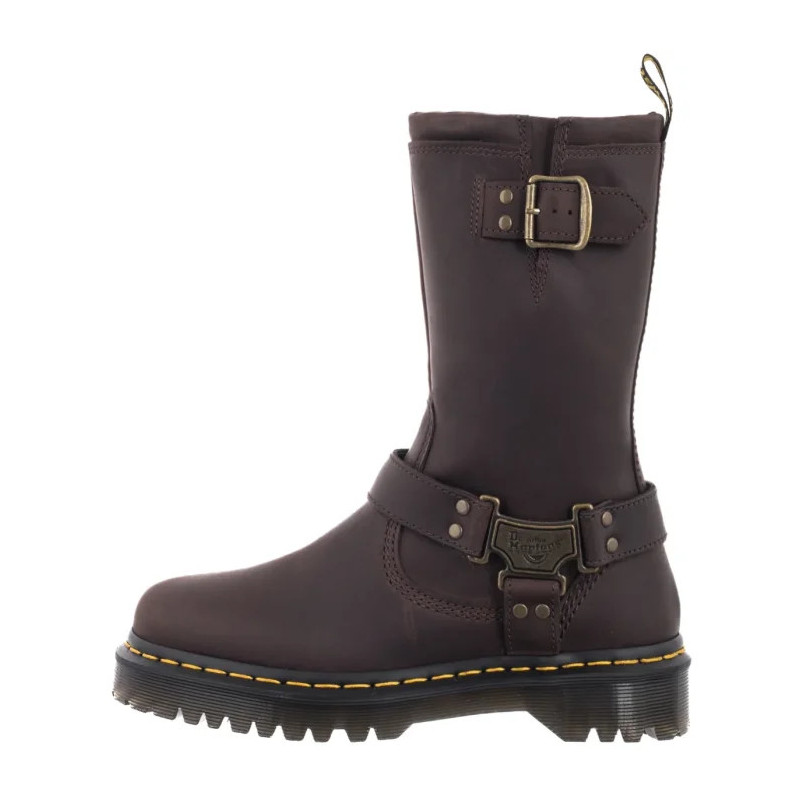 Dr. Martens Anistone Burnished Waxy Pull Up Wp Dark Brown 31901201 (DR114-a) kingad