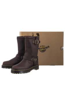 Dr. Martens Anistone Burnished Waxy Pull Up Wp Dark Brown 31901201 (DR114-a) kingad