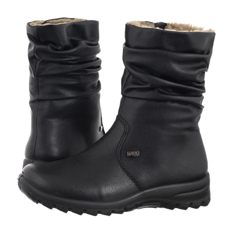 Rieker Czarne Z7171-02 Black (RI344-a) saapad