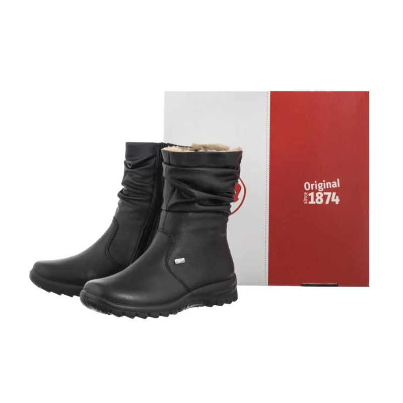 Rieker Czarne Z7171-02 Black (RI344-a) saapad